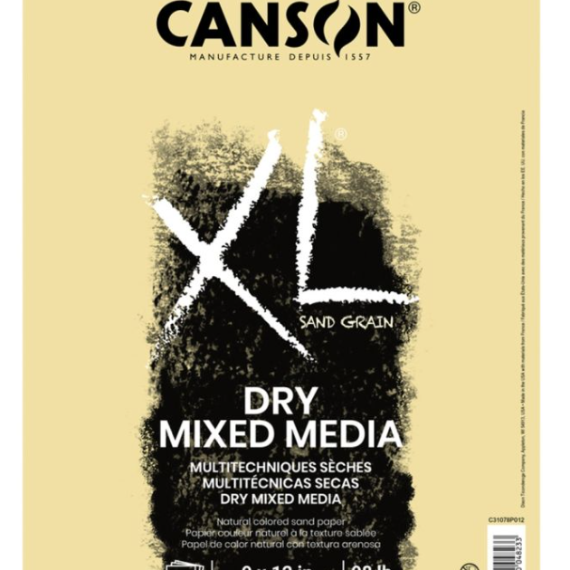 Canson XL Sand Grain 160 gsm Natural 9X12 Fold-Over Pad Canson XL Sand Grain 160 gsm Natural 9X12 Fold-Over Pad