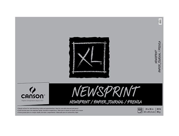 Canson XL Rough Newsprint Pad 24x36 (100 Sheets)