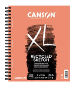 Canson XL Recycled Sketch Pad 9x12 Side Spiral Canson XL Recycled Sketch Pad 9x12 Side Spiral