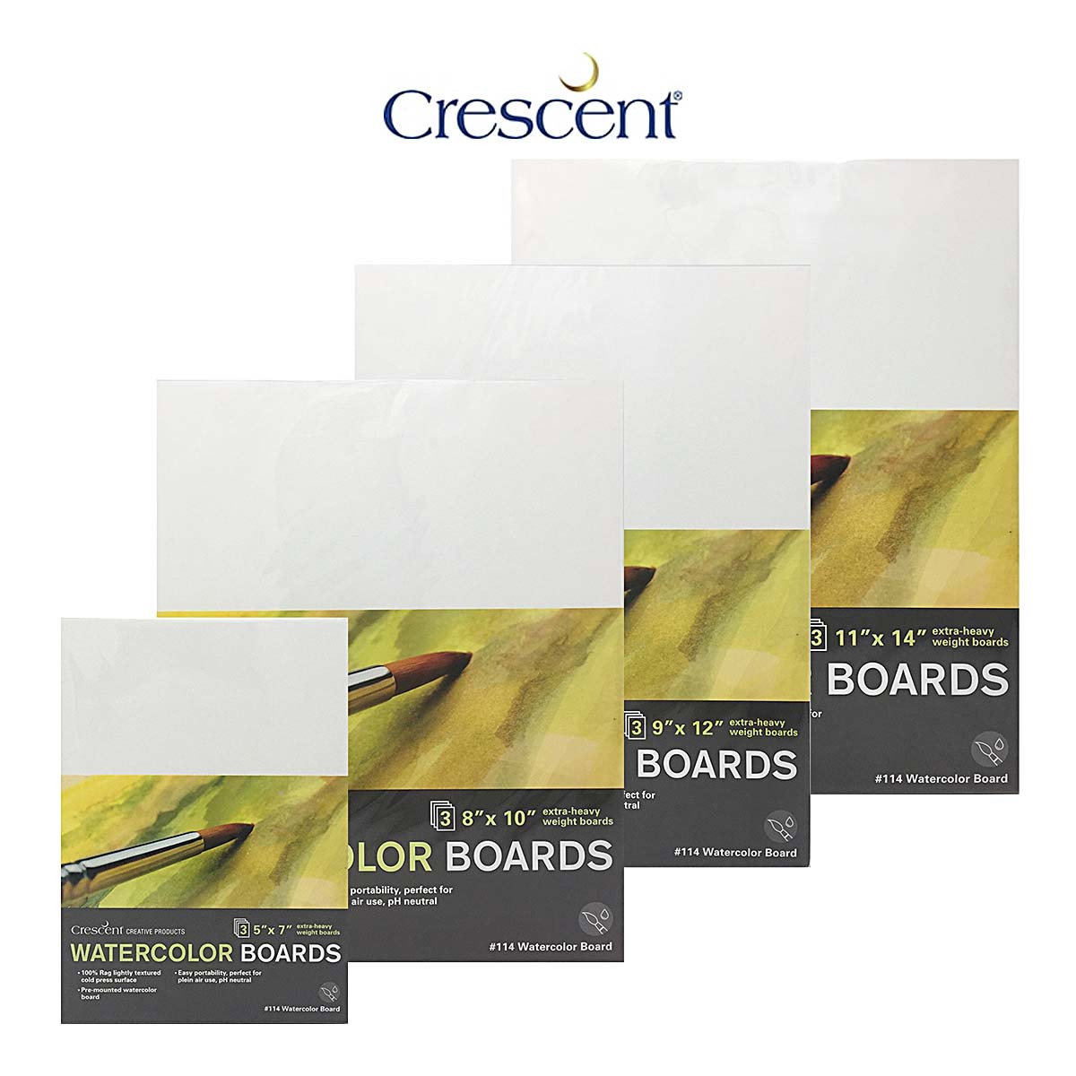 Crescent Watercolor Boards