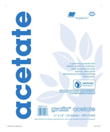 Grafix Biodegradable Clear Acetate .005 11x14 Pad (25 Sheets)
