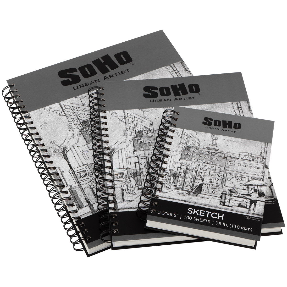 Soho Paper SoHo Spiral Bound Sketch Paper Pads