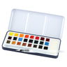 SoHo Semi-Moist Watercolor Half Pan 24 Set with Brush and Sponge - (92065) SoHo Semi-Moist Watercolor Half Pan 24 Set with Brush and Sponge - (92065)