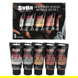 SoHo Urban Acrylic 75mL Metallic Set of (5)