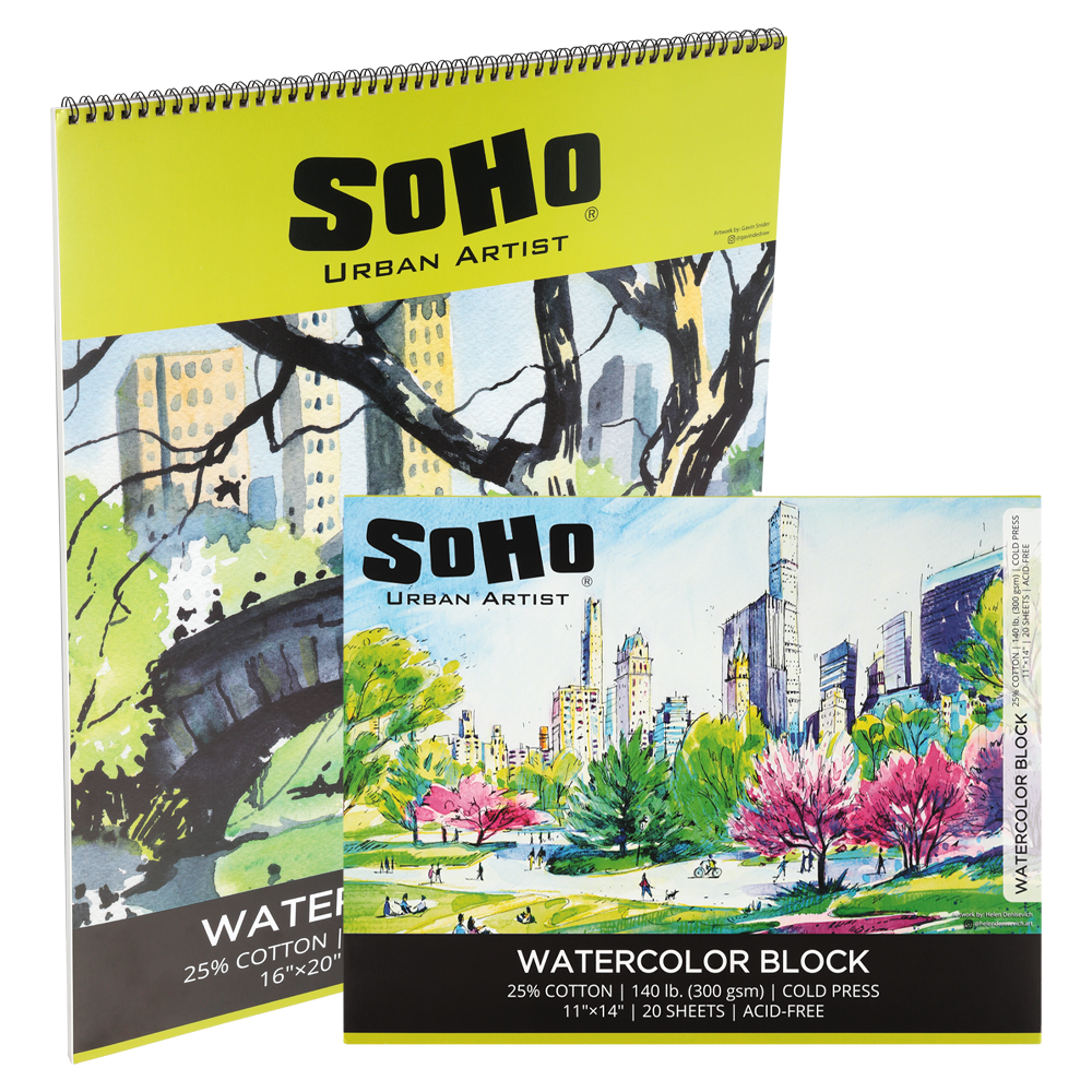 SoHo Watercolor Paper Blocks & Pads