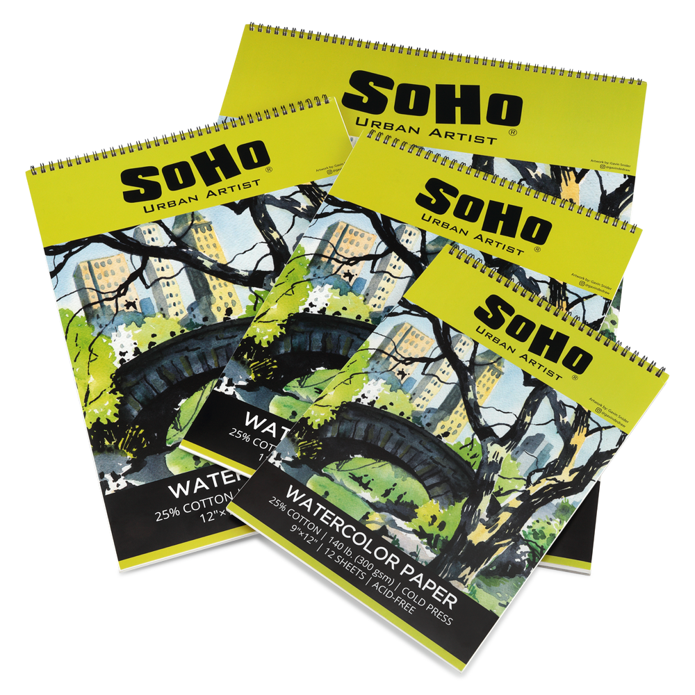 SoHo Watercolor Paper Blocks & Pads