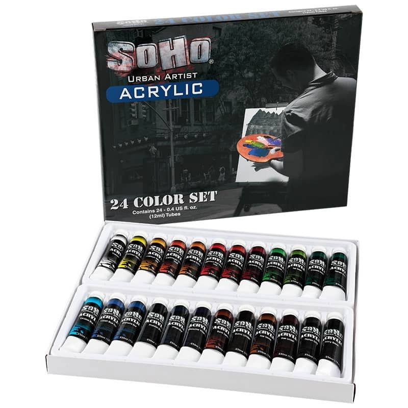 SoHo Urban Artist Acrylic 12mL Value Set of (24) - (89973)