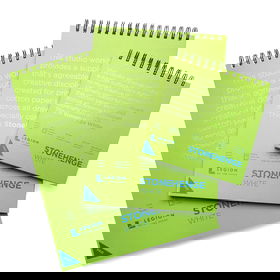 Stonehenge White Wire-Bound Journals