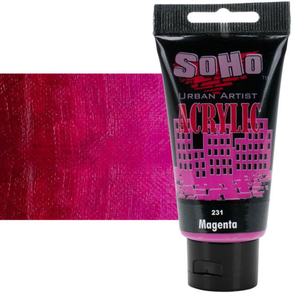 SoHo Urban Artist Acrylic Magenta 75ml Tube - (84253)