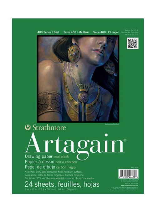 Strathmore 400 Series Artagain 60 lb. Drawing 9"x12" Pad 24 Sheets