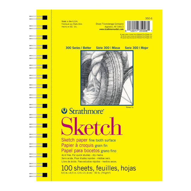 Strathmore 300 Series Spiral Bound Sketch Pads Strathmore 300 Series Spiral Bound Sketch Pads