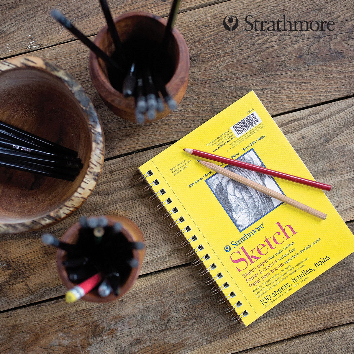 Strathmore 300 Series Spiral Bound Sketch Pads
