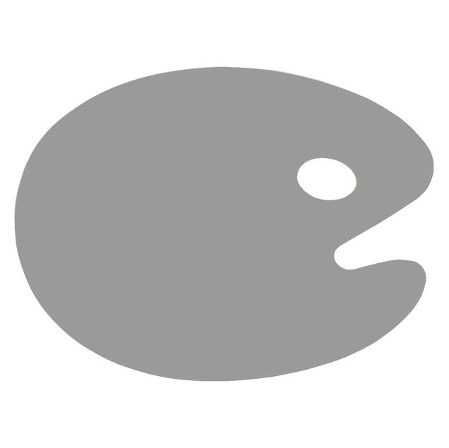SoHo Urban Artist Gray Oval Peel-Off Palette - (87712) SoHo Urban Artist Gray Oval Peel-Off Palette - (87712)