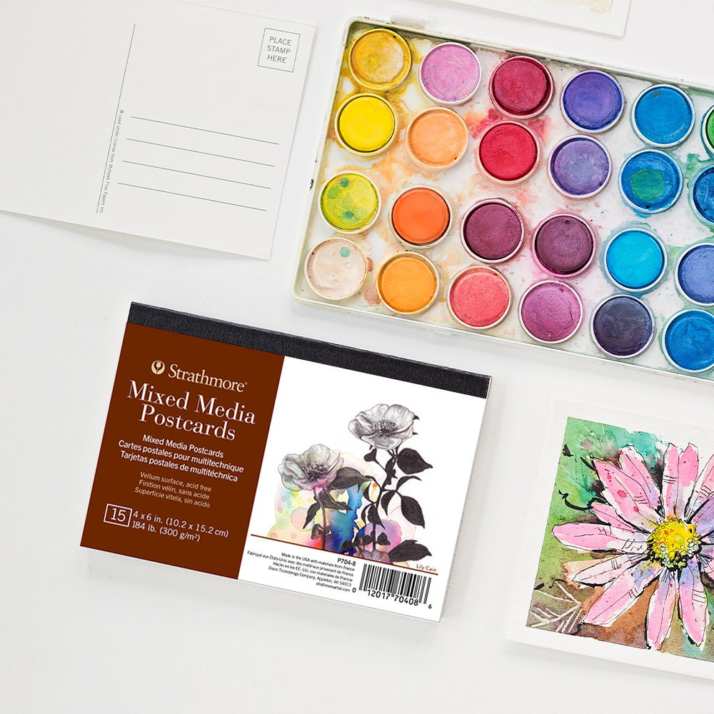 Strathmore 400 Series Mixed Media Postcard Pad 4"x6"