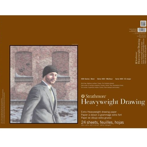 Strathmore 400 Series Heavyweight 100 lb. Drawing Pad 18x24 Strathmore 400 Series Heavyweight 100 lb. Drawing Pad 18x24