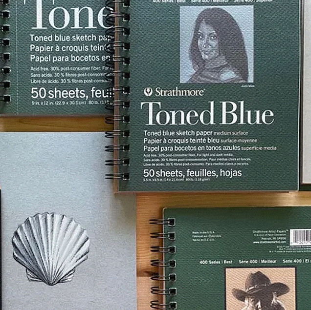 Strathmore 400 Series Toned Blue Mixed Media Pads Strathmore 400 Series Toned Blue Mixed Media Pads