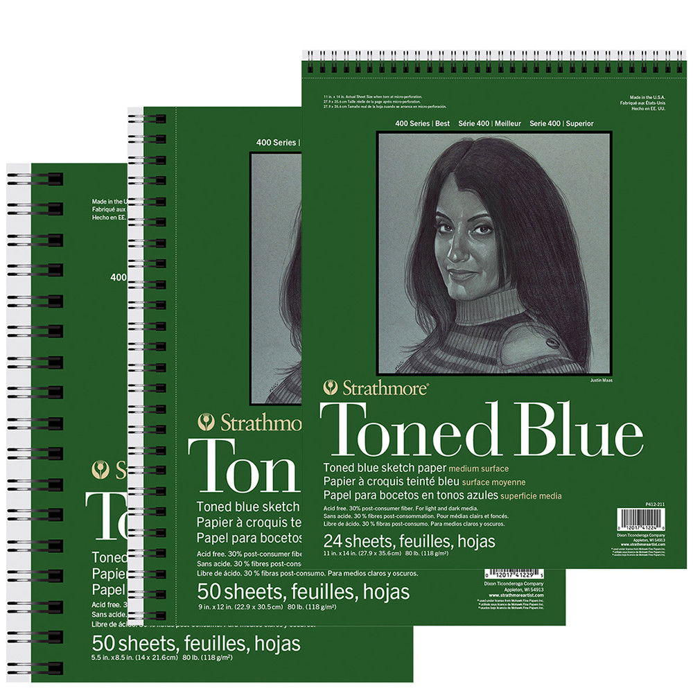 Strathmore 400 Series Toned Blue Mixed Media Pads