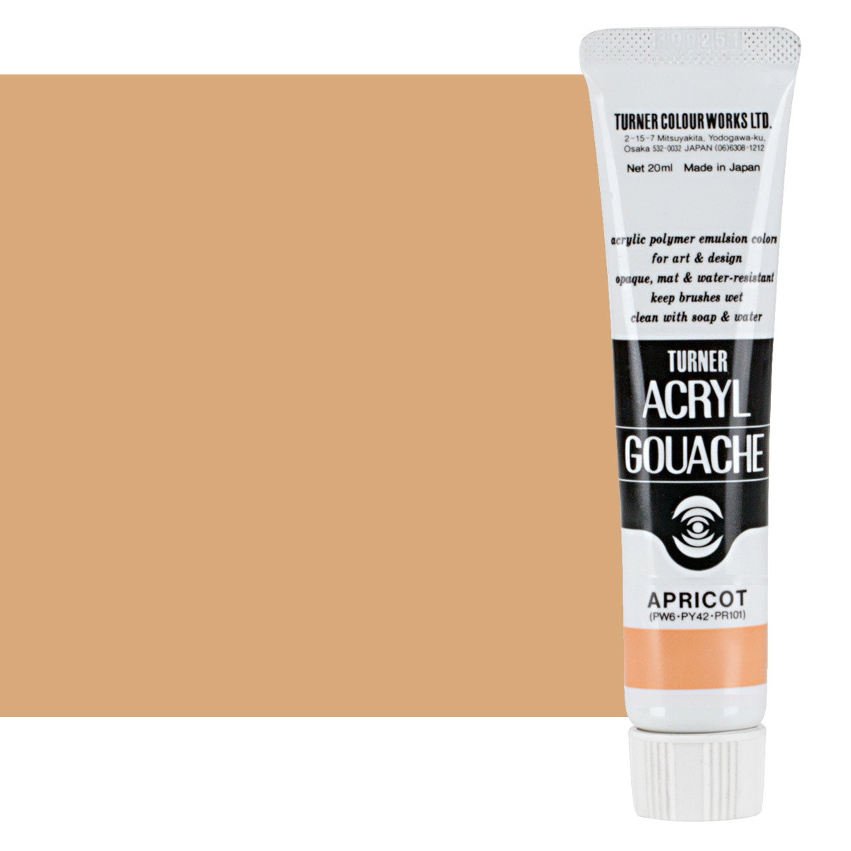 Turner Acryl Gouache Apricot 20ml Tube - (73481)