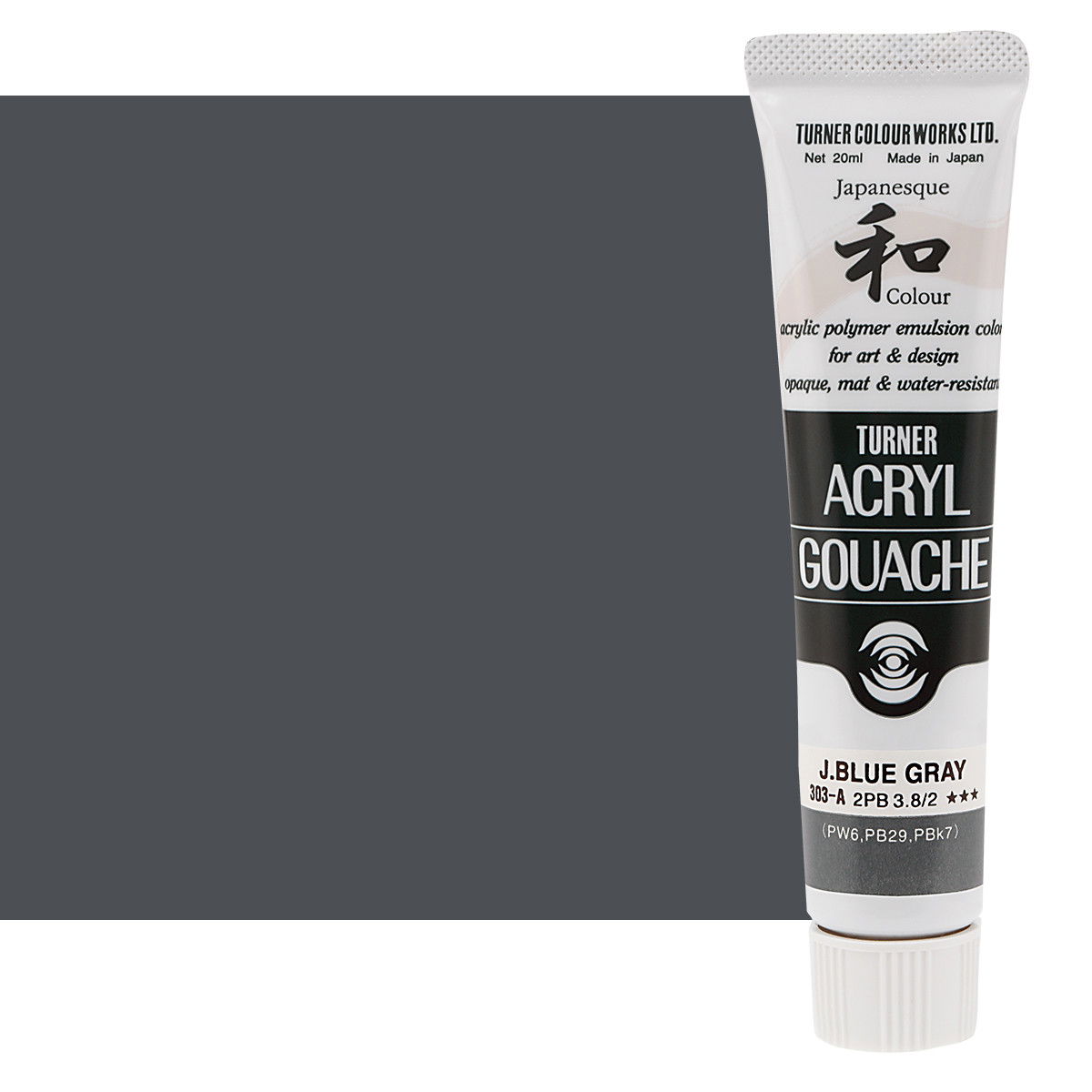 Turner Acryl Gouache Japanesque Blue Grey 20ml Tube - (73526)