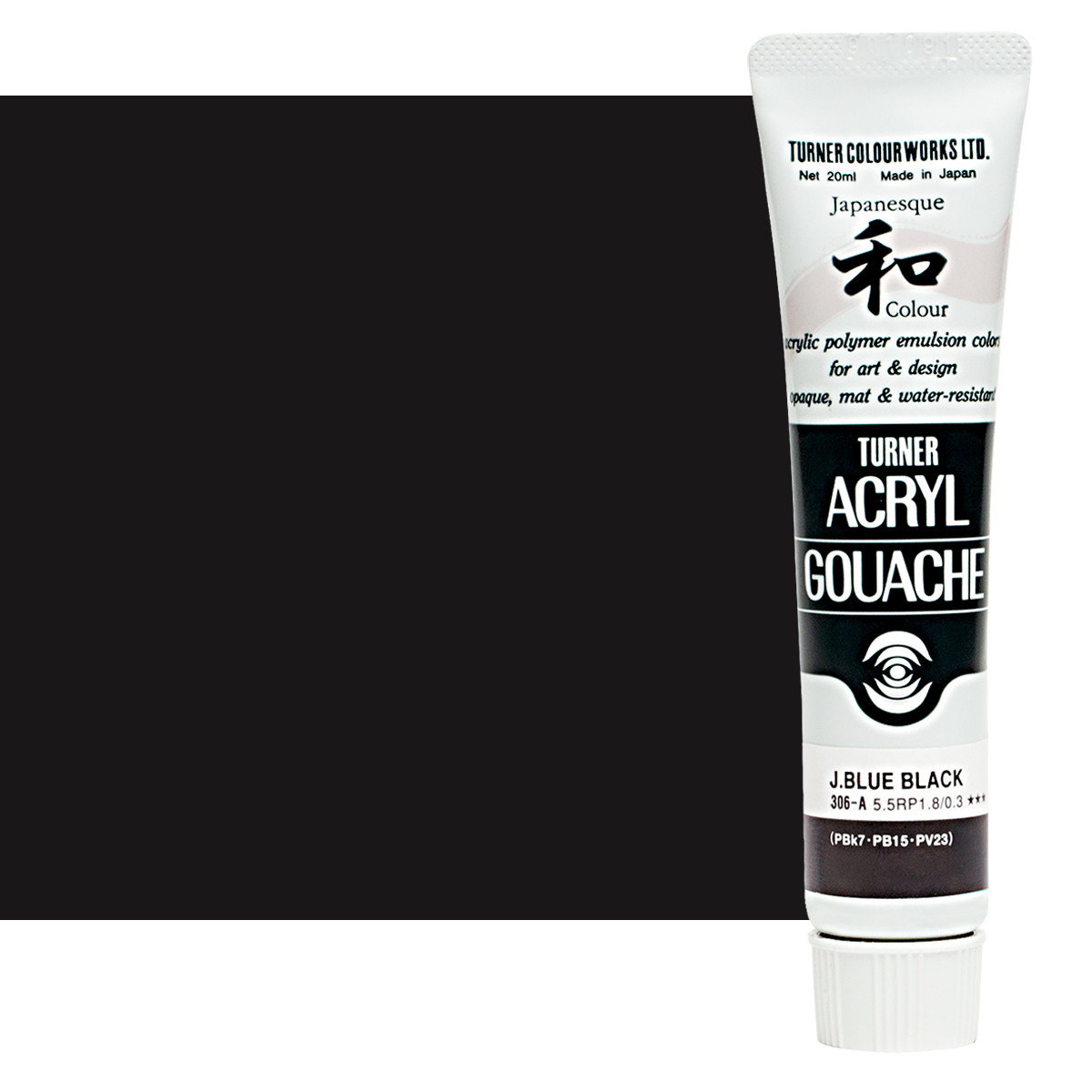 Turner Acryl Gouache Japanesque Blue Black 20ml Tube - (200001591)