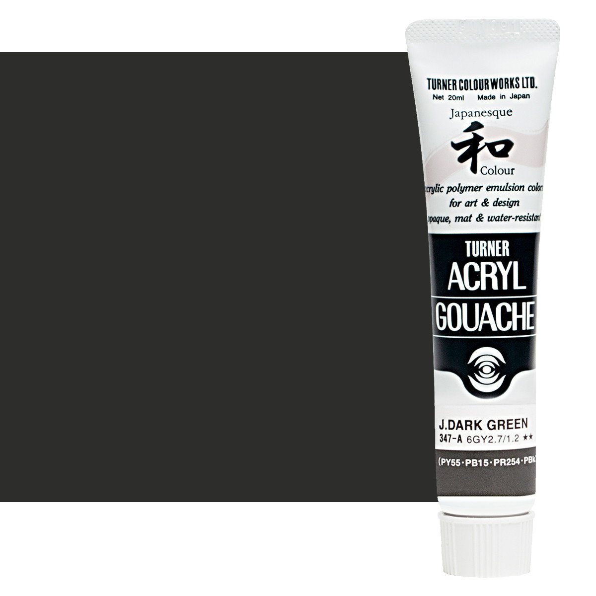 Turner Acryl Gouache Japanesque Dark Green 20ml Tube - (200001592)