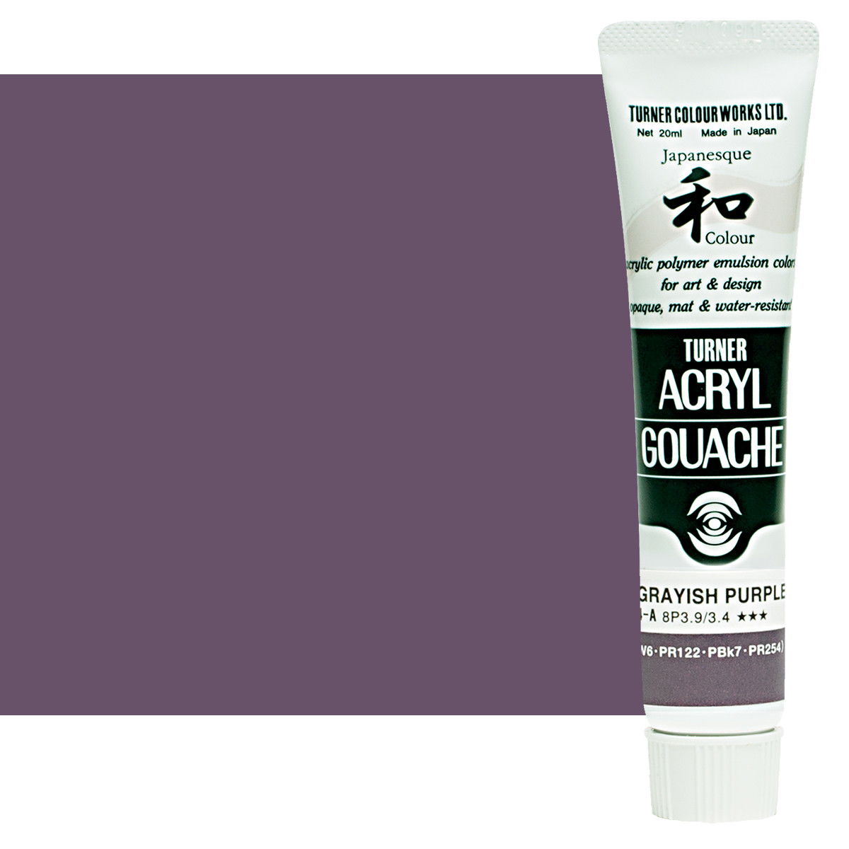 Turner Acryl Gouache Japanesque Grayish Purple 20ml Tube - (200001599)