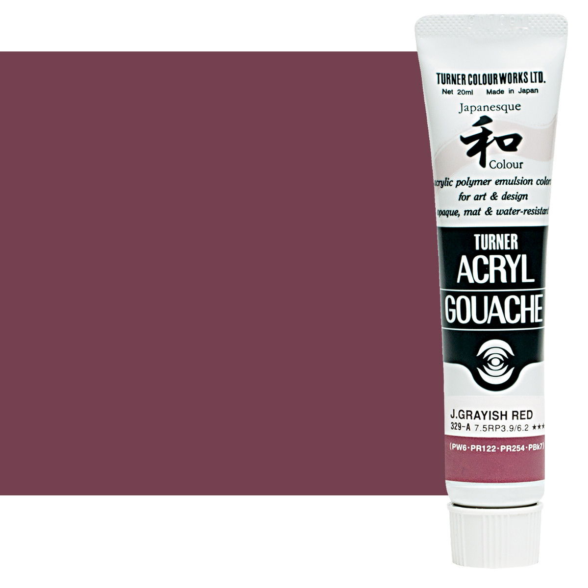 Turner Acryl Gouache Japanesque Grayish Red 20ml Tube - (200001600)