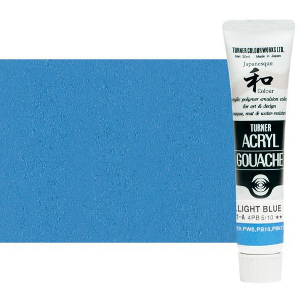 Turner Acryl Gouache Japanesque Light Blue 20ml Tube - (73541)