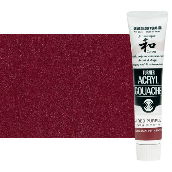 Turner Acryl Gouache Japanesque Red Purple 20ml Tube - (73555)