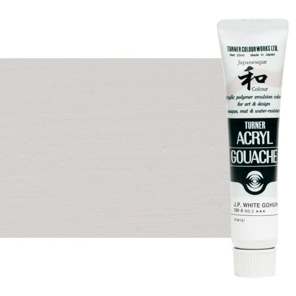 Turner Acryl Gouache Japanesque White Gohun 20ml Tube - (200001614)