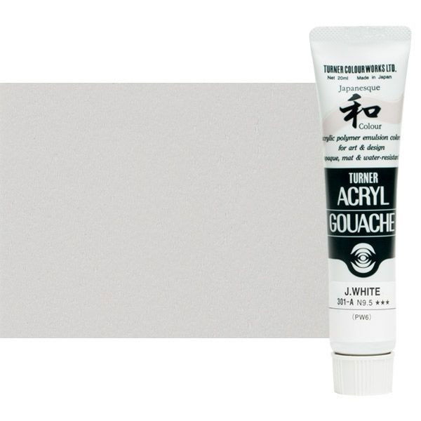 Turner Acryl Gouache Japanesque White 20ml Tube - (73558)