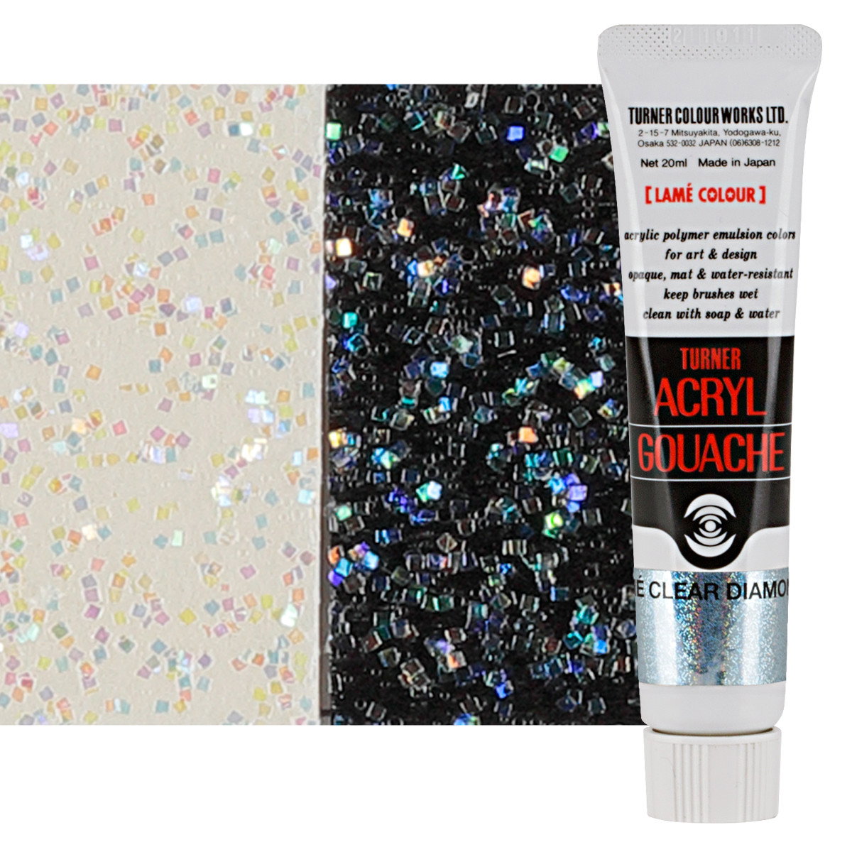 Turner Acryl Gouache Lame Clear Diamond 20ml Tube - (73566)