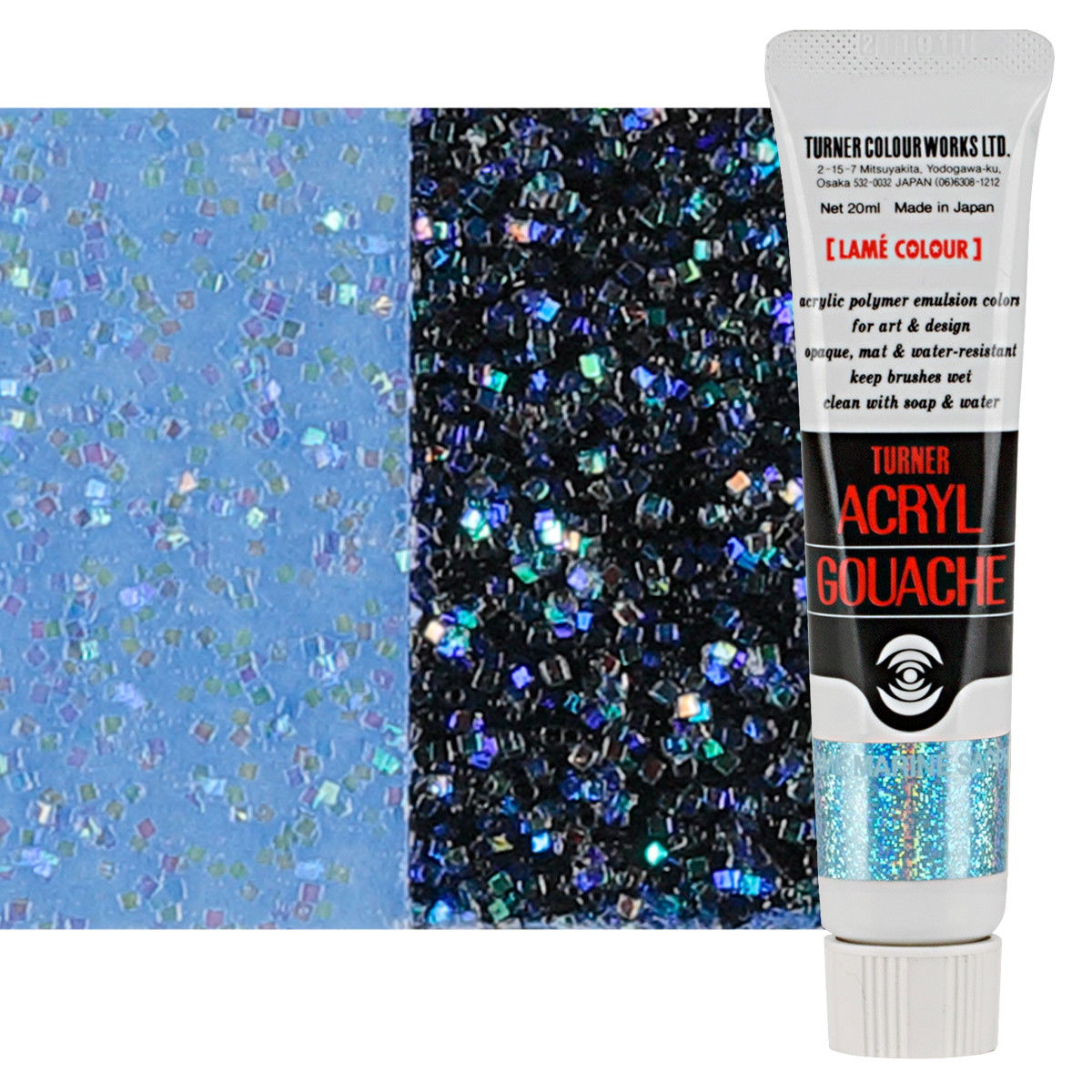Turner Acryl Gouache Lame Marine Sapphire 20ml Tube - (73571)