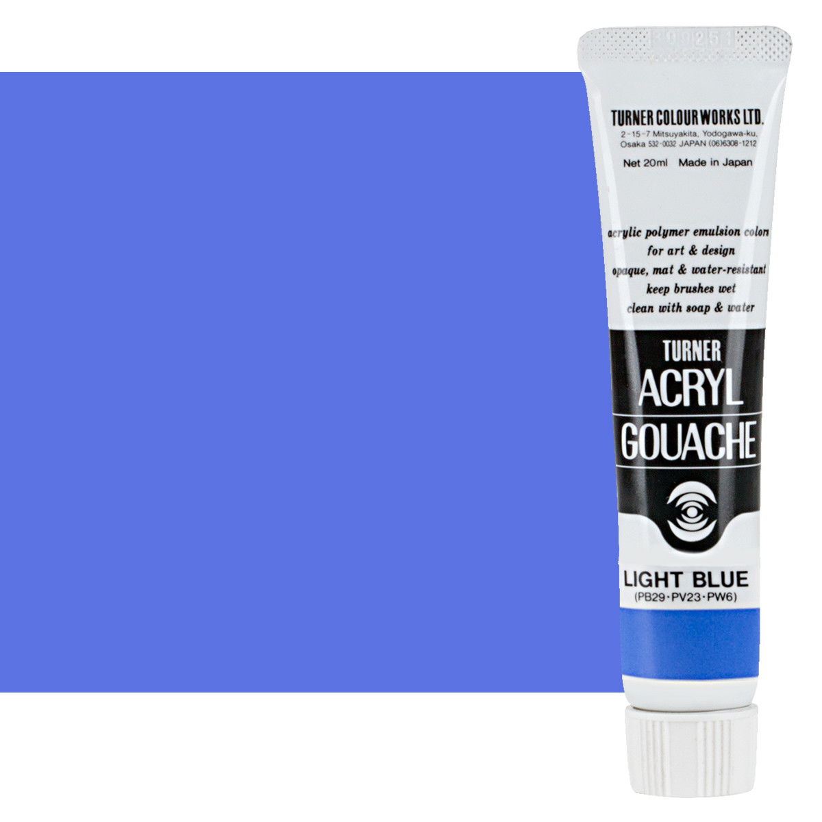 Turner Acryl Gouache Light Blue 20ml Tube - (73578)