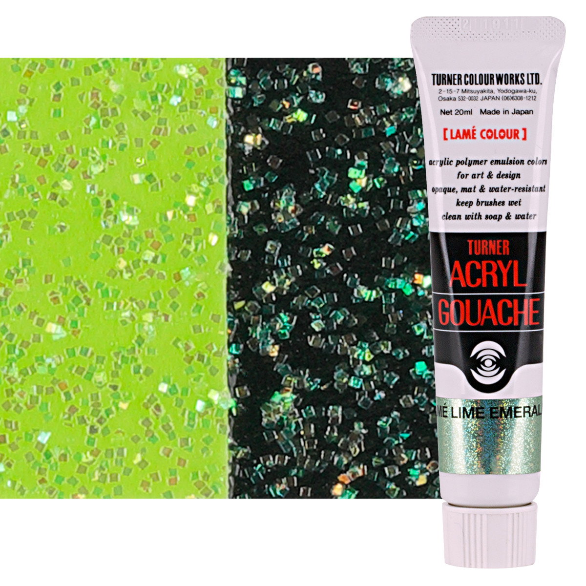 Turner Acryl Gouache Lame Lime Emerald 20ml Tube - (73570)