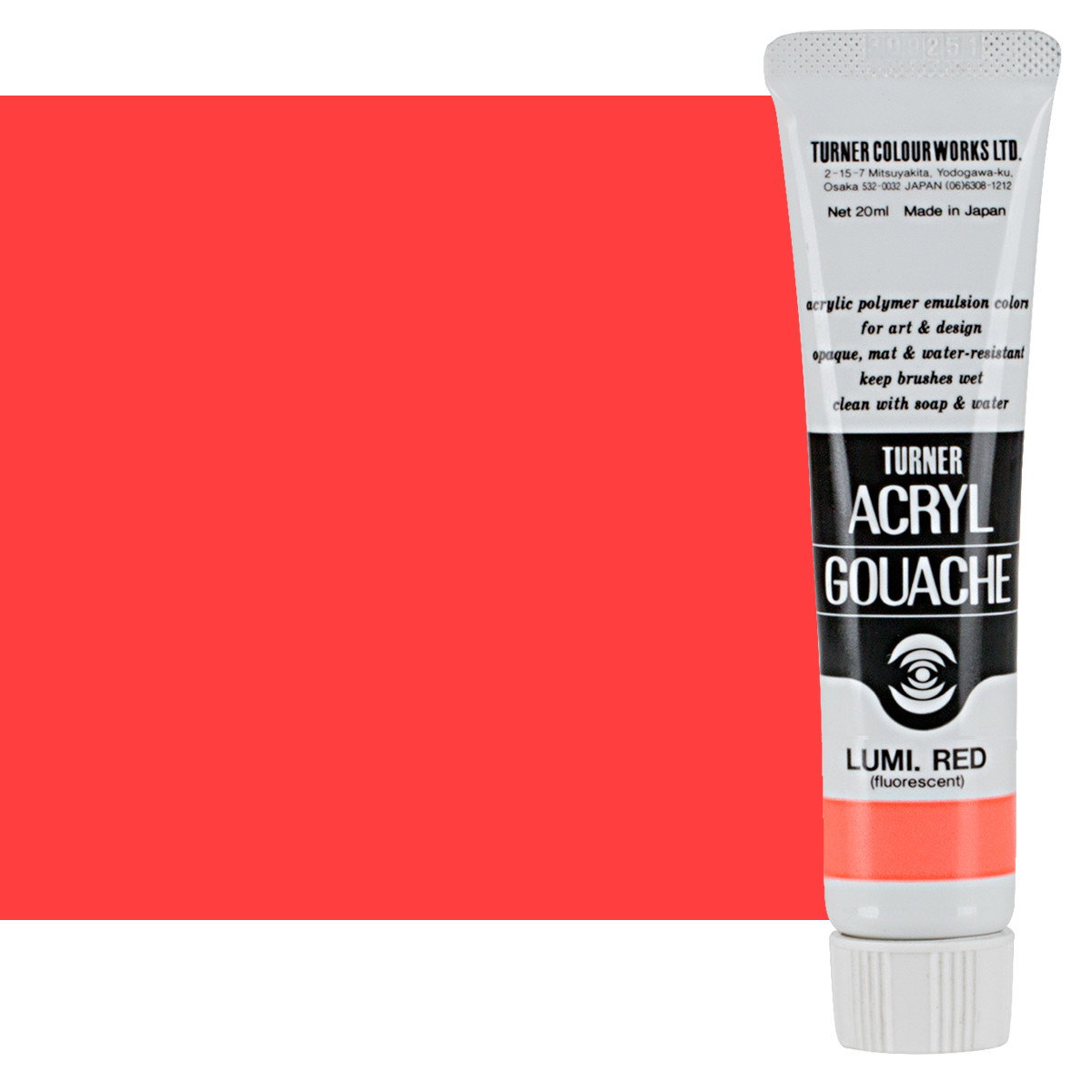 Turner Acryl Gouache Luminescent Red 20ml Tube - (73583)