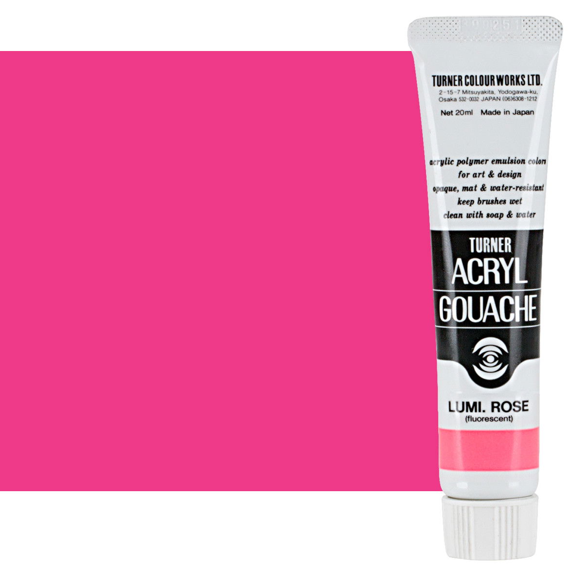 Turner Acryl Gouache Luminescent Rose 20ml Tube - (73584)