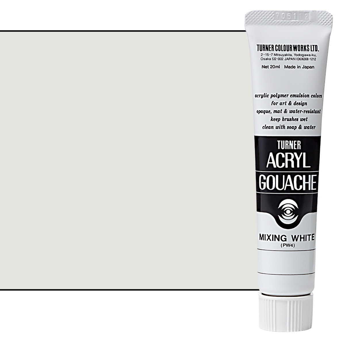Turner Acryl Gouache Mixing White 20ml Tube - (73591)