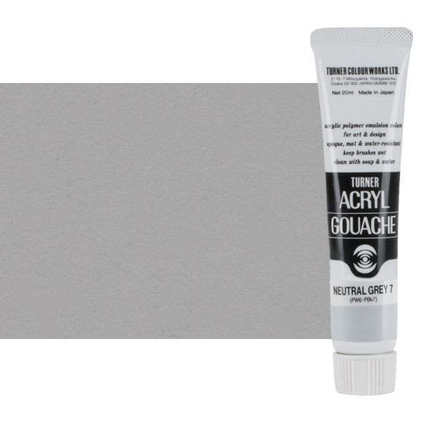 Turner Acryl Gouache Neutral Grey #7 20ml Tube - (73595)