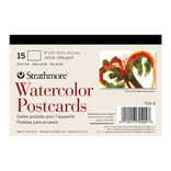 Strathmore 140lb. Cold Pressed 15-Sheet Watercolor Postcard Pad - 4" x 6" Strathmore 140lb. Cold Pressed 15-Sheet Watercolor Postcard Pad - 4" x 6"