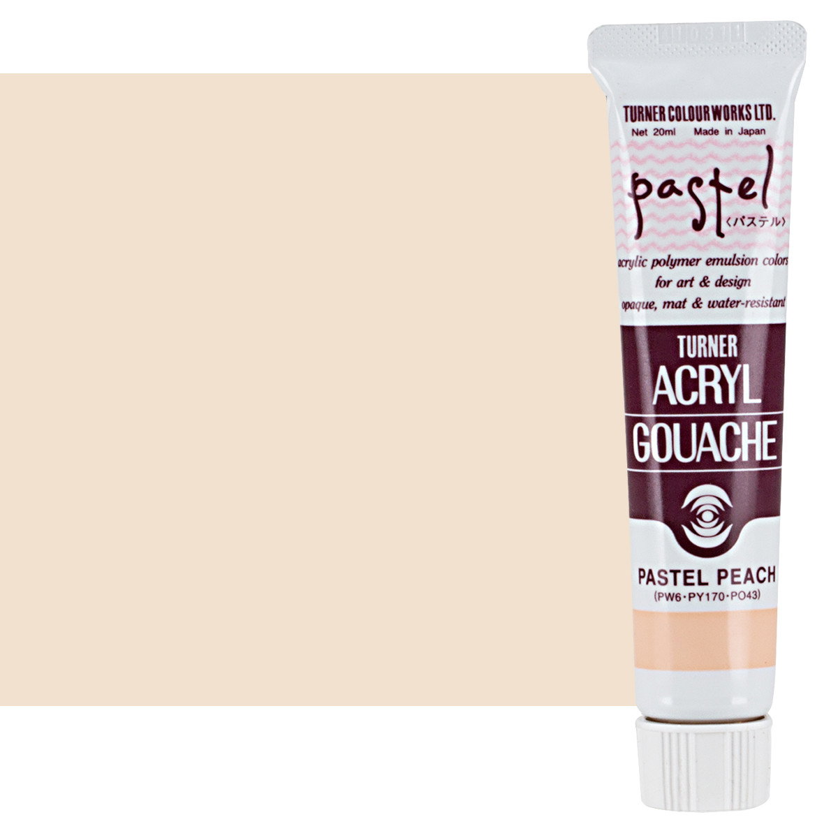 Turner Acryl Gouache Pastel Peach 20ml Tube - (73611)
