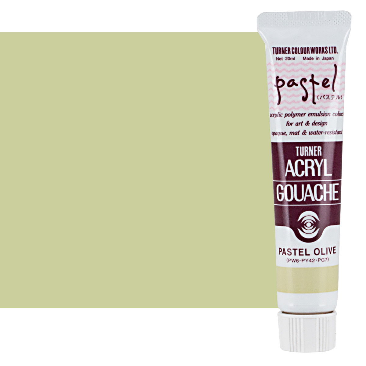 Turner Acryl Gouache Pastel Olive 20ml Tube - (73609)