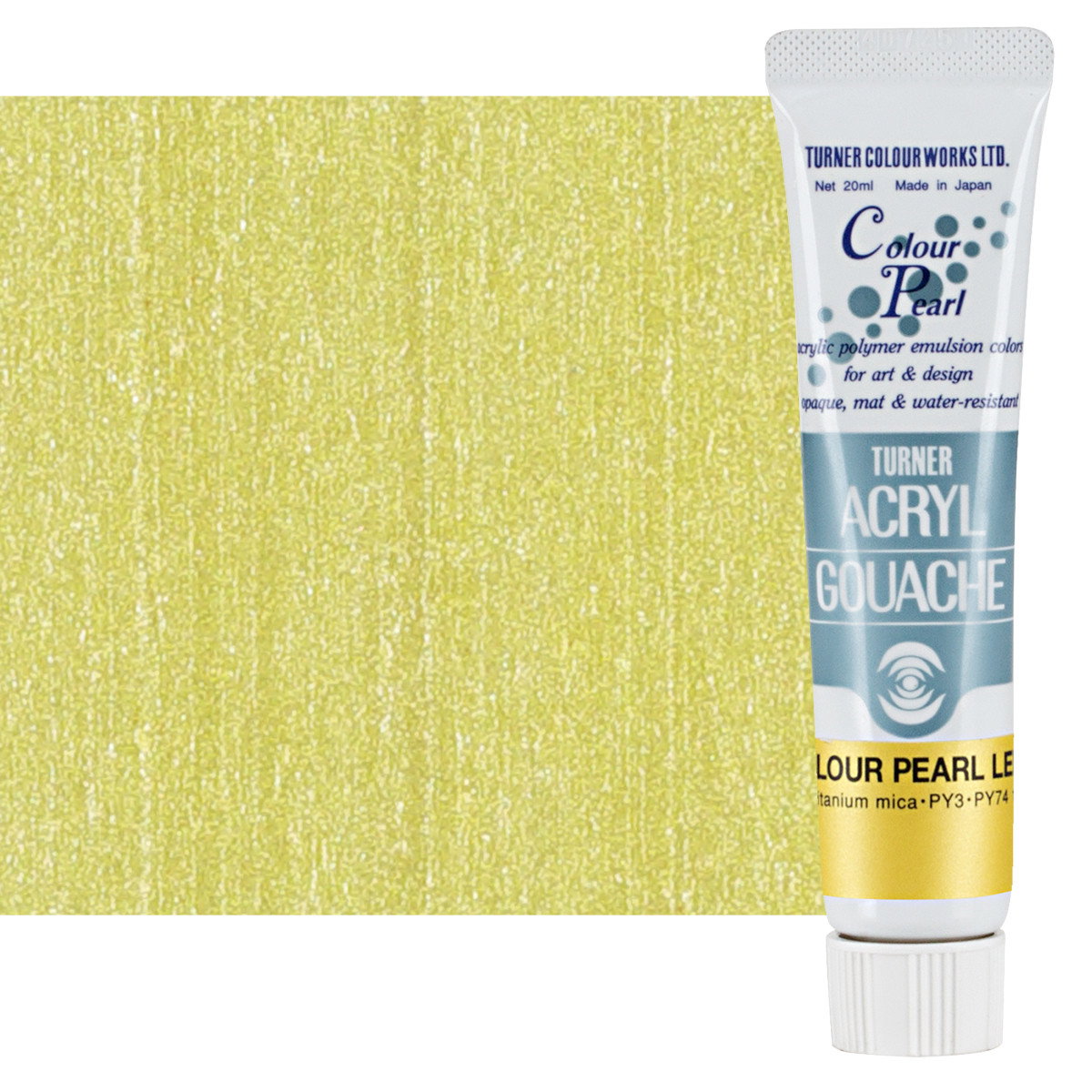 Turner Acryl Gouache Pearlescent Lemon 20ml Tube - (73627)