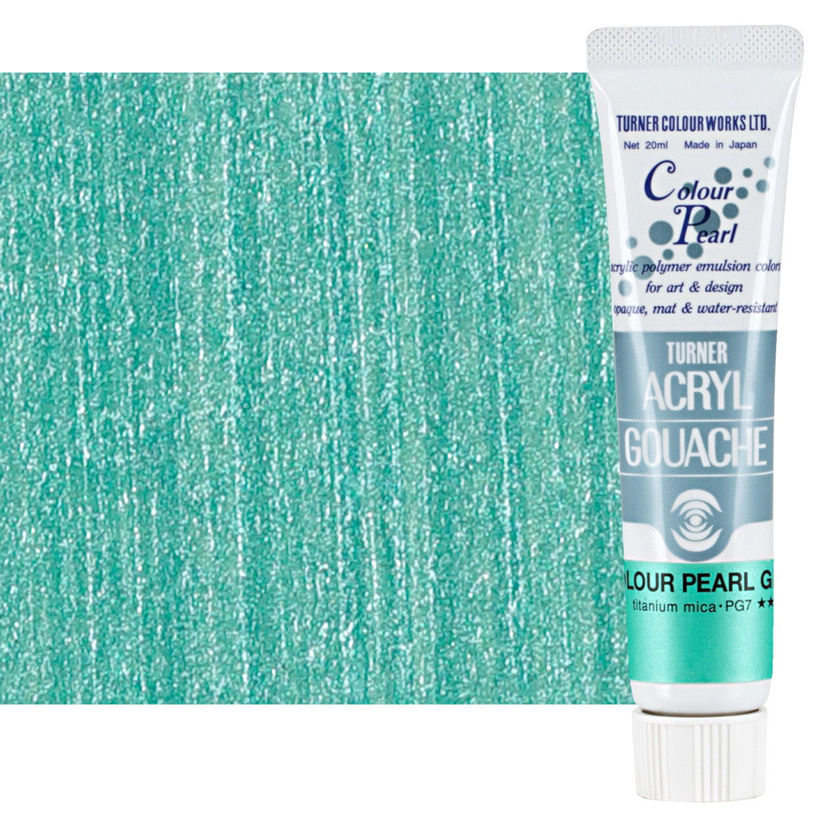 Turner Acryl Gouache Pearlescent Green 20ml Tube - (73625)