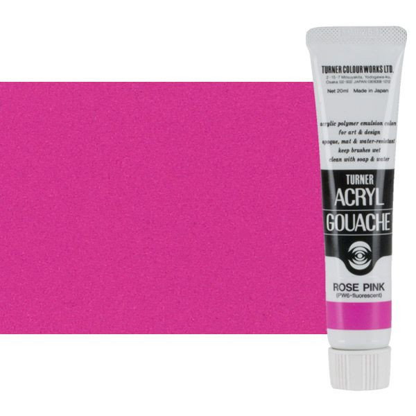 Turner Acryl Gouache Rose Pink 20ml Tube - (73658)
