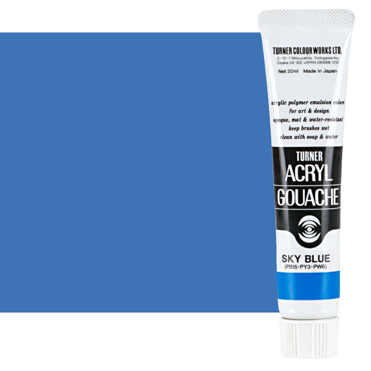 Turner Acryl Gouache Sky Blue 20ml Tube - (73661)