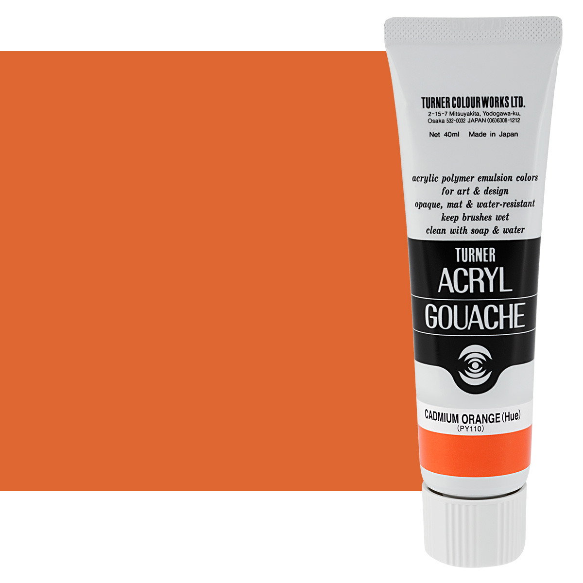 Turner Colour Acryl Gouache Cadmium Orange Hue 40ml - (200026268)