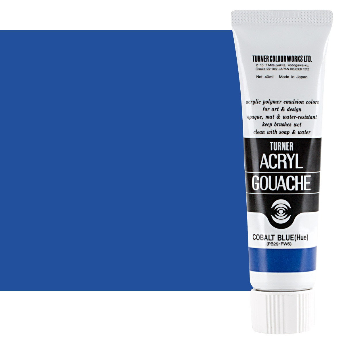 Turner Colour Acryl Gouache Cobalt Blue(Hue) 40ml Tube - (200015759)