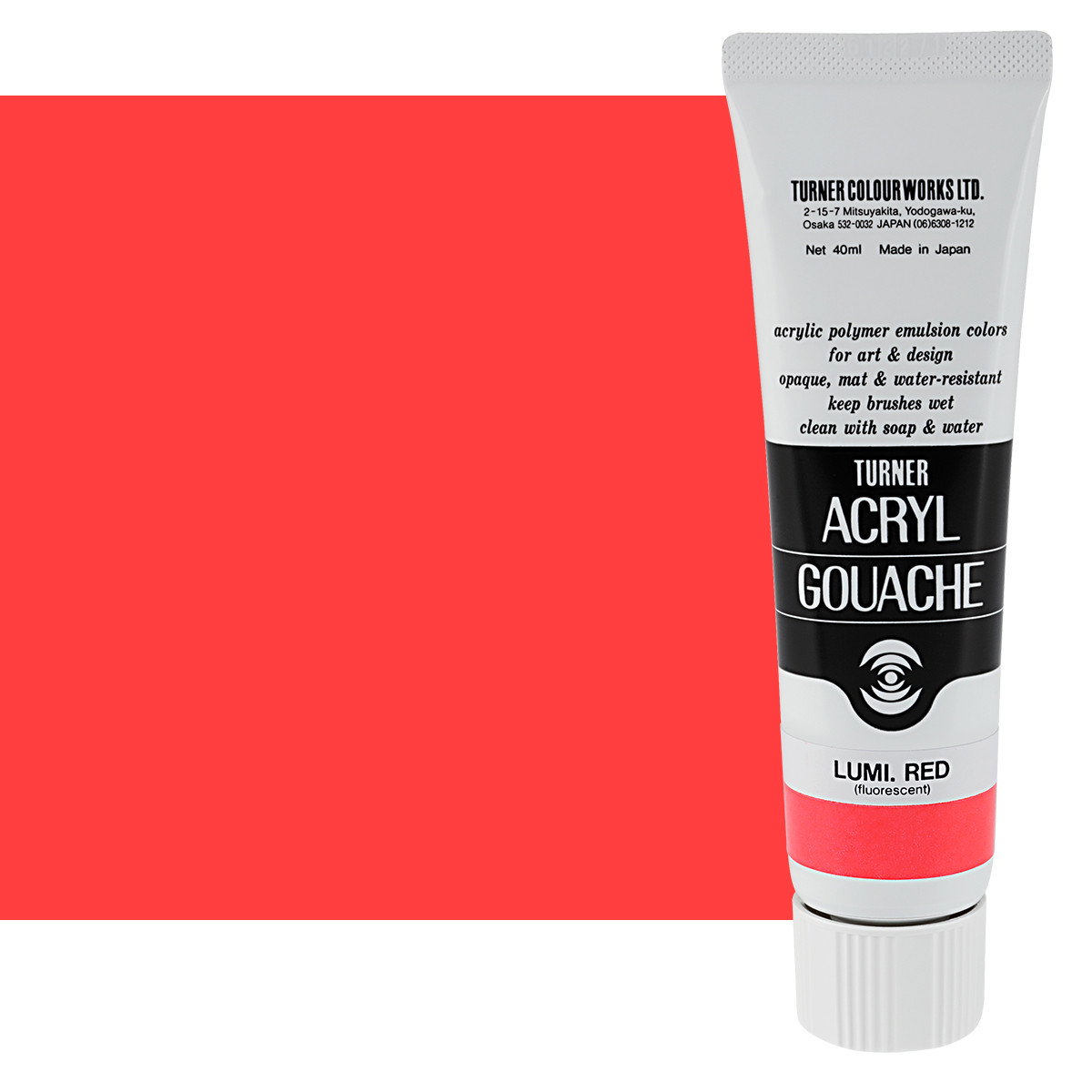 Turner Colour Acryl Gouache Luminous Red 40ml - (200026284)