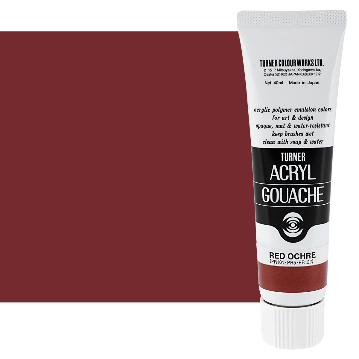 Turner Colour Acryl Gouache Red Ochre 40ml - (200026297)